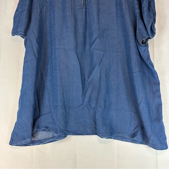 LC LAUREN CONRAD Women’s Size 2X T-Shirt Top Blouse Tee Chambray NWT - Picture 15 of 16